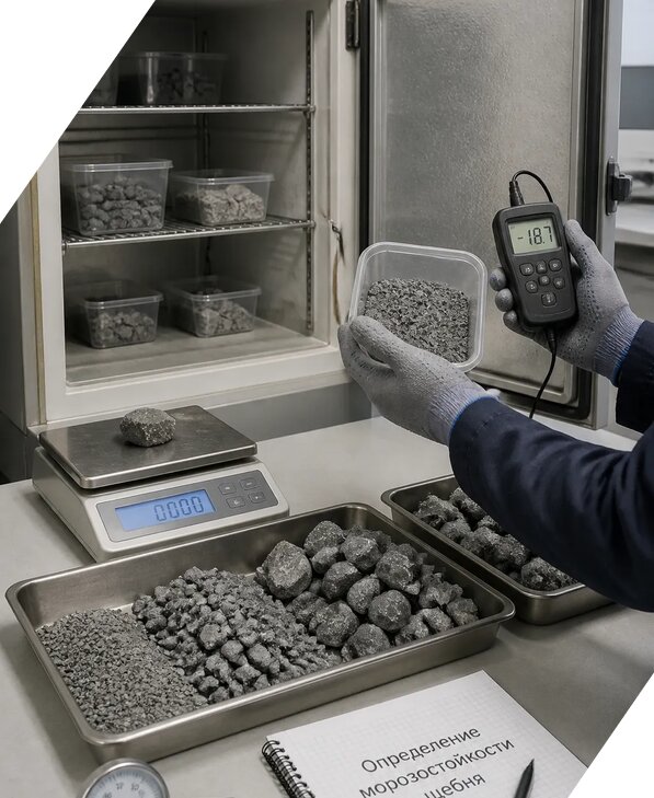Определение морозостойкости щебня в Георгиевске от 3607 р. | ЭкспертизаРоссия